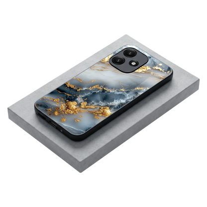 Celestial Marble stylish phone case for redmi 12 5g | glossy glass and slim fit