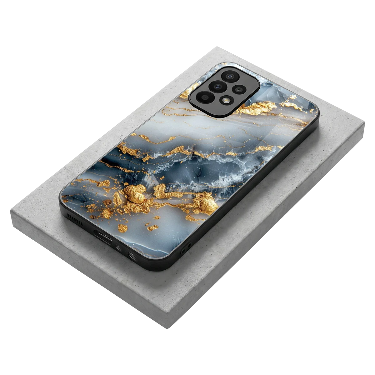 Celestial Marble stylish phone case for samsung galaxy a23 | glossy glass and slim fit