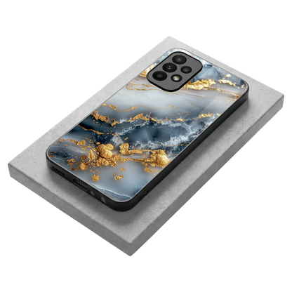 Celestial Marble stylish phone case for samsung galaxy a23 | glossy glass and slim fit
