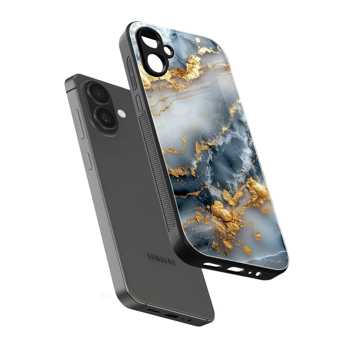 Celestial Marble sleek samsung galaxy a06 5g cover with tempered glass back and TPU edges