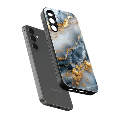 Celestial Marble sleek samsung galaxy a55 5g cover with tempered glass back and TPU edges