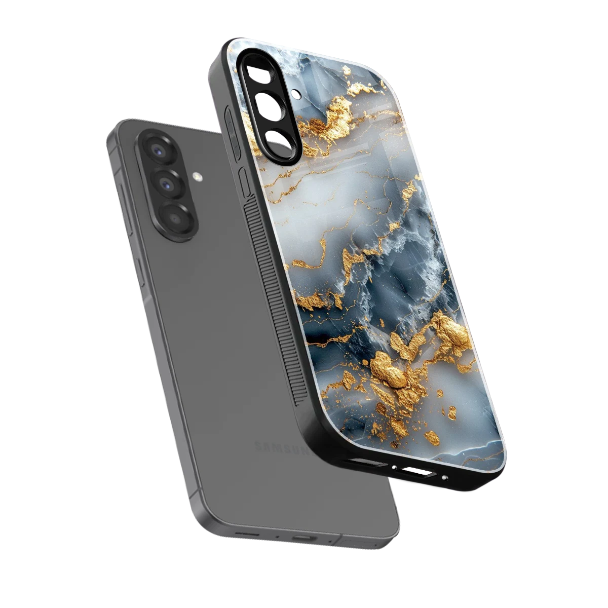 Celestial Marble sleek samsung galaxy a36 5g cover with tempered glass back and TPU edges