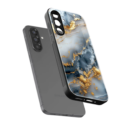 Celestial Marble sleek samsung galaxy a17 5g cover with tempered glass back and TPU edges