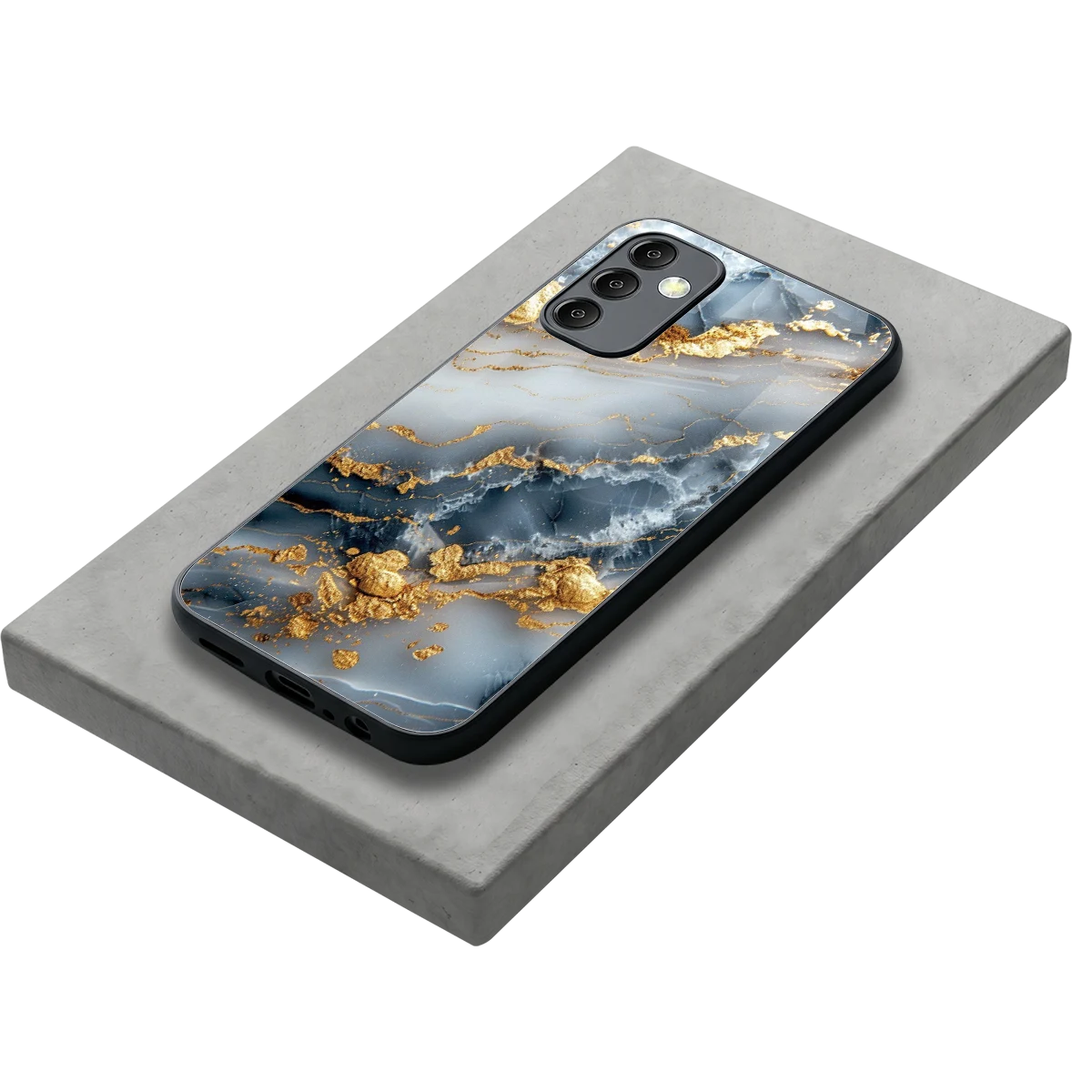 Celestial Marble stylish phone case for samsung galaxy m14 5g | glossy glass and slim fit