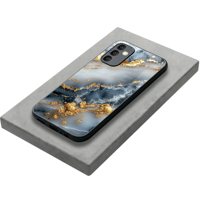 Celestial Marble stylish phone case for samsung galaxy m14 5g | glossy glass and slim fit
