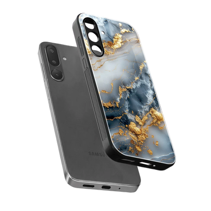 Celestial Marble sleek samsung galaxy m16 5g cover with tempered glass back and TPU edges