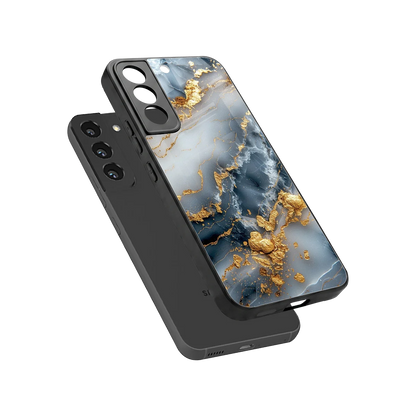 Celestial Marble sleek samsung galaxy s22 cover with tempered glass back and TPU edges