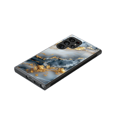 Celestial Marble stylish phone case for samsung galaxy s24 ultra | glossy glass and slim fit