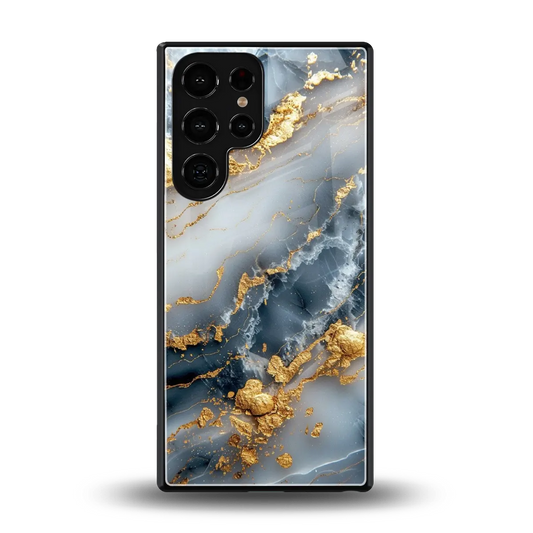 Celestial Marble back phone cover | glass case for samsung galaxy s25 ultra