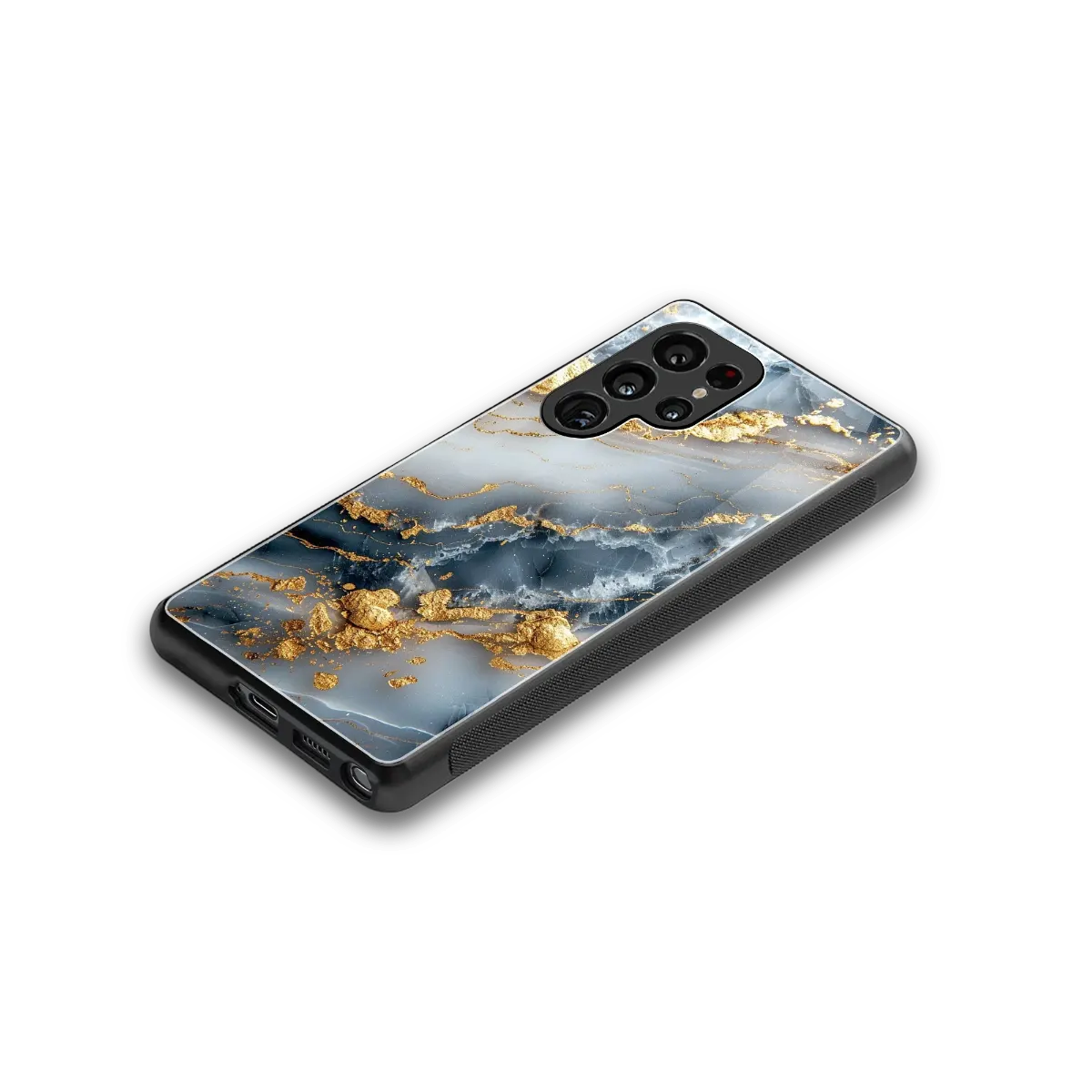 Celestial Marble stylish phone case for samsung galaxy s25 ultra | glossy glass and slim fit
