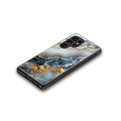 Celestial Marble stylish phone case for samsung galaxy s25 ultra | glossy glass and slim fit