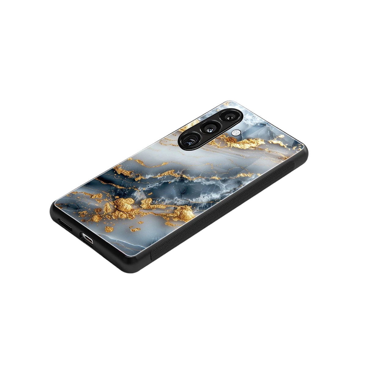 Celestial Marble stylish phone case for samsung galaxy s24 | glossy glass and slim fit