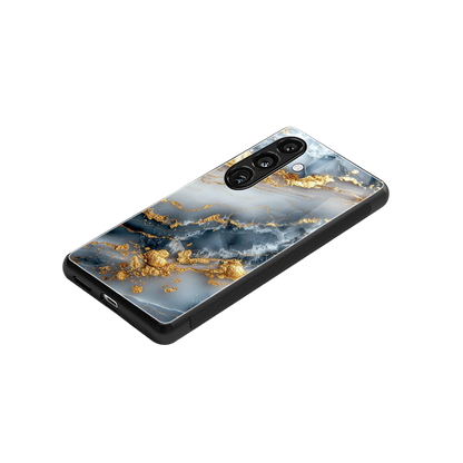 Celestial Marble stylish phone case for samsung galaxy s24 | glossy glass and slim fit