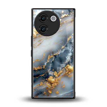 Celestial Marble back phone cover | glass case for vivo v30e