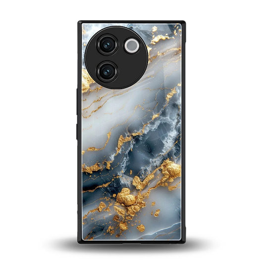 Celestial Marble back phone cover | glass case for vivo v30e