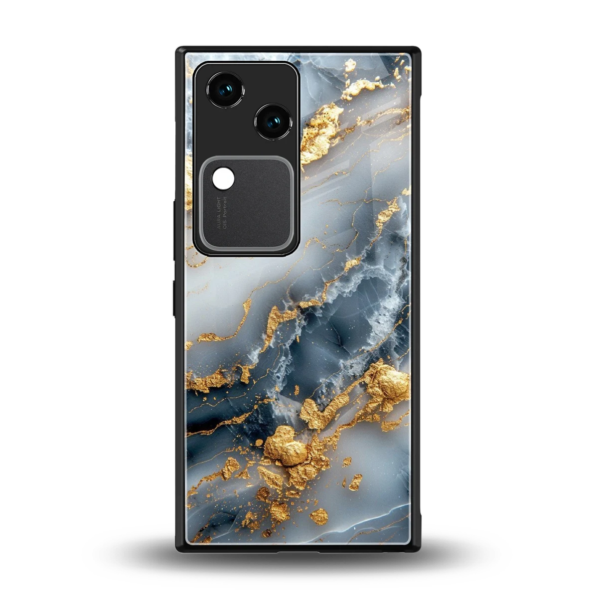 Celestial Marble back phone cover | glass case for vivo v30