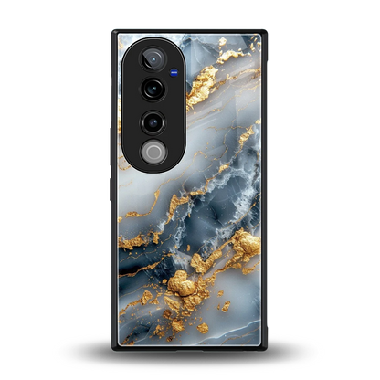 Celestial Marble back phone cover | glass case for vivo v40 pro