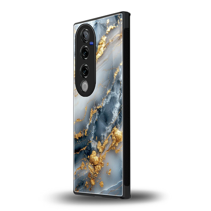 Celestial Marble vivo v40 pro mobile cover | shockproof glass phone case
