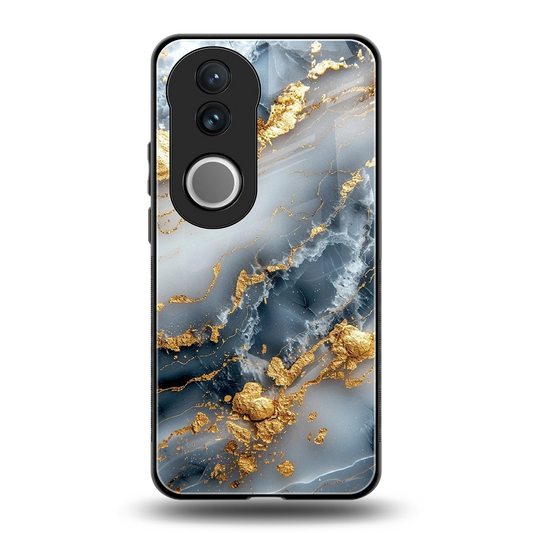Celestial Marble back phone cover | glass case for vivo v50