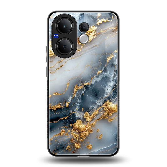 Celestial Marble back phone cover | glass case for vivo v60