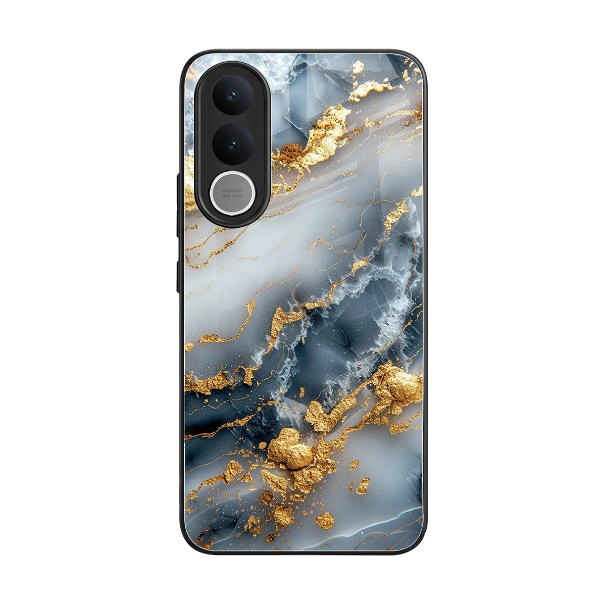 Celestial Marble back phone cover | glass case for vivo v70 fe