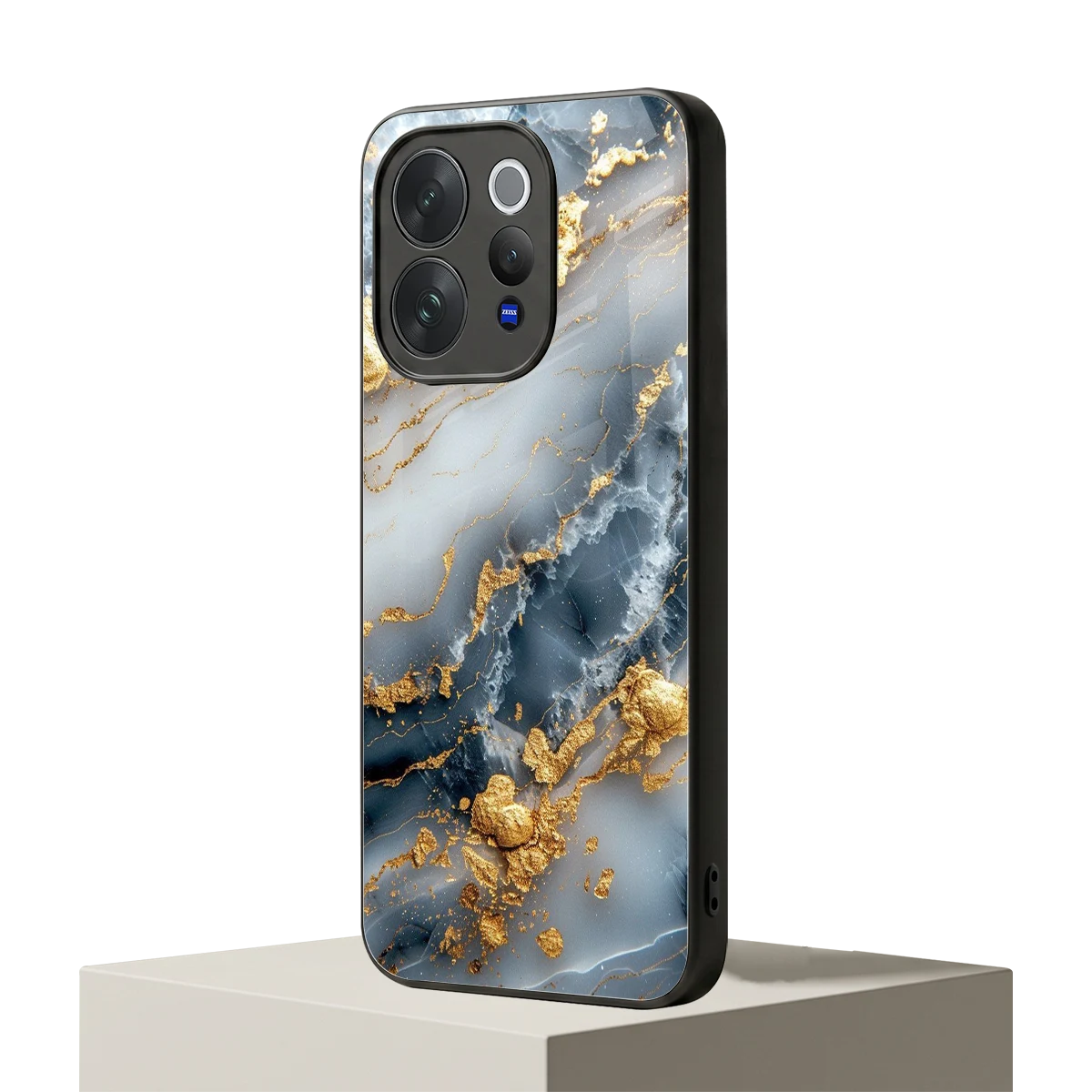 Celestial Marble vivo v70 mobile cover | shockproof glass phone case