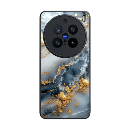 Celestial Marble back phone cover | glass case for vivo x200 pro
