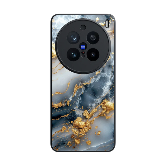 Celestial Marble back phone cover | glass case for vivo x200 pro