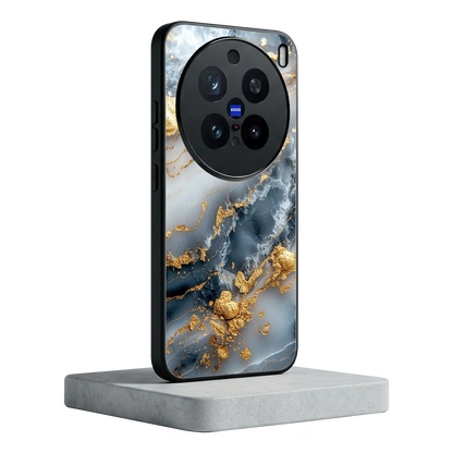 Celestial Marble vivo x200 pro mobile cover | shockproof glass phone case