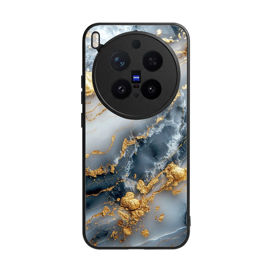 Celestial Marble back phone cover | glass case for vivo x300 pro