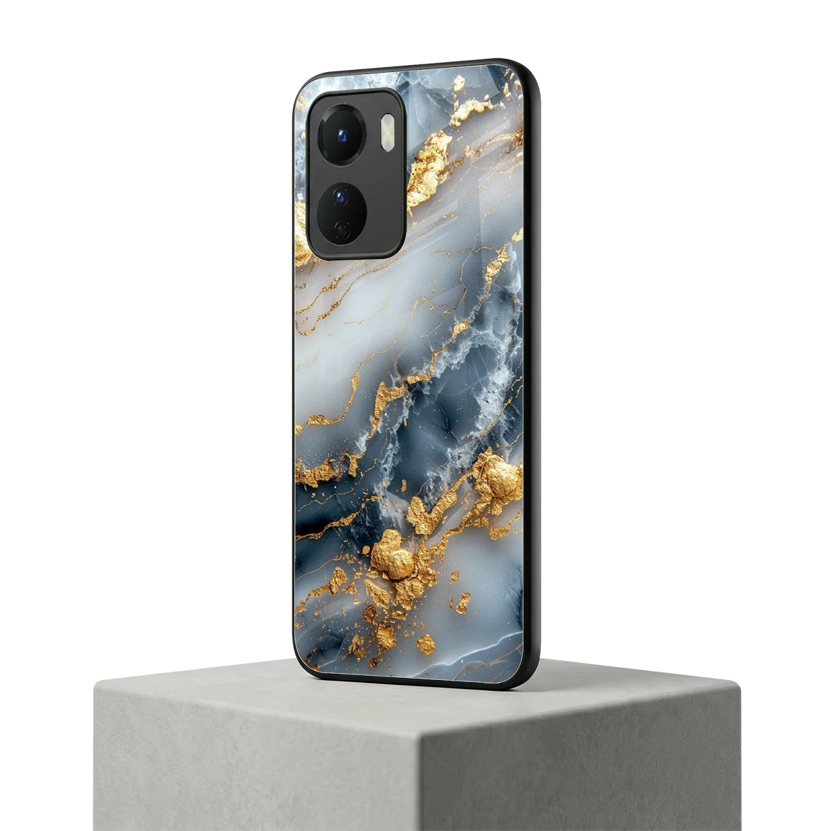 Celestial Marble vivo y16 mobile cover | shockproof glass phone case