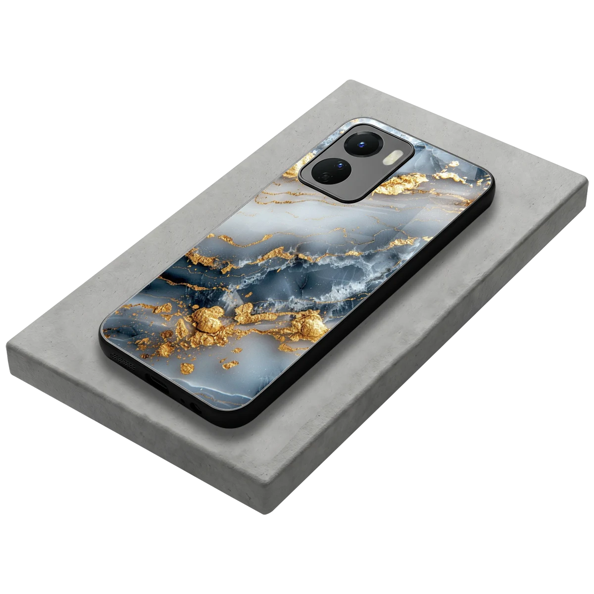 Celestial Marble stylish phone case for vivo y16 | glossy glass and slim fit