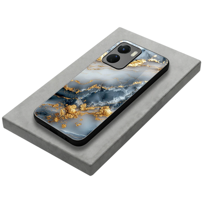 Celestial Marble stylish phone case for vivo y16 | glossy glass and slim fit