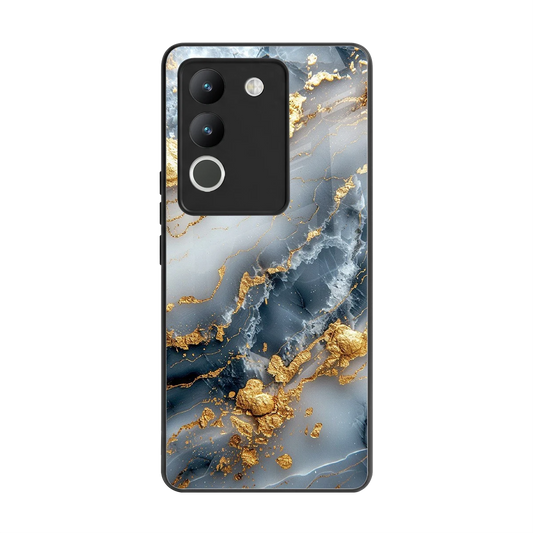 Celestial Marble back phone cover | glass case for vivo y200 5g