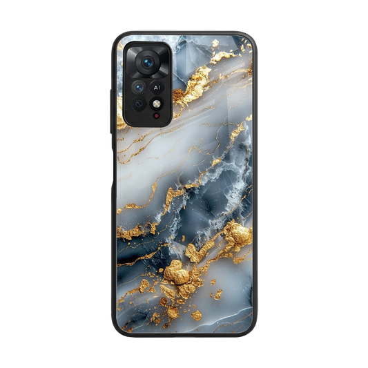 Celestial Marble back phone cover | glass case for redmi note 11 pro