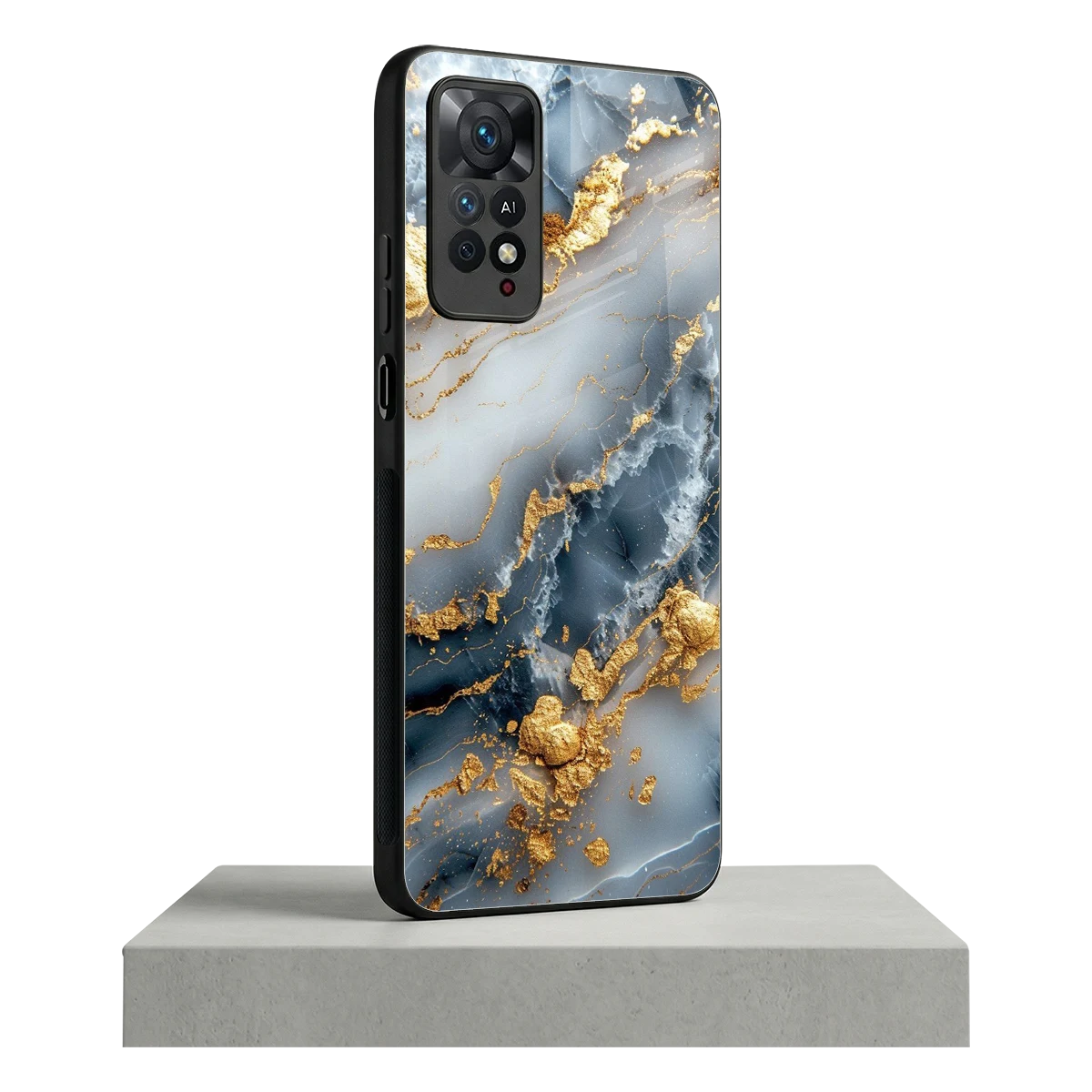 Celestial Marble redmi note 11 pro mobile cover | shockproof glass phone case