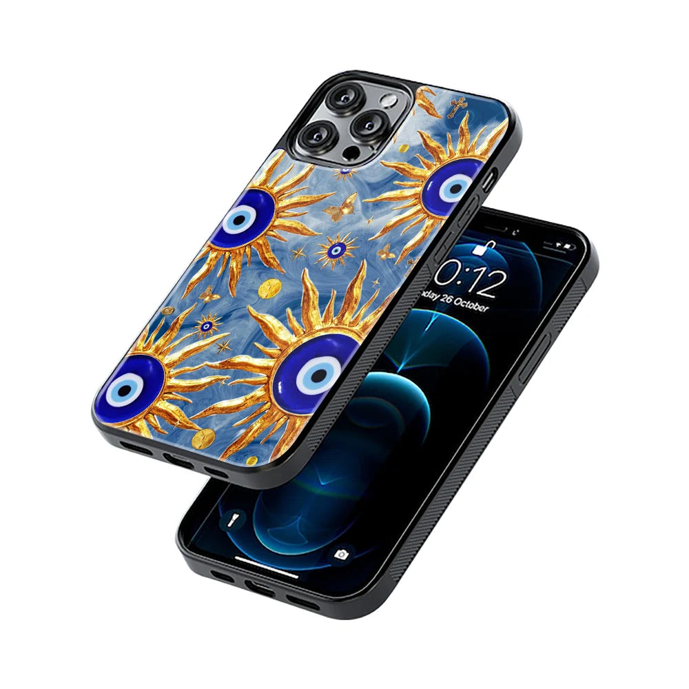 Protective Glass Back Phone Case Compatible with iPhone, Samsung, OnePlus, Pixel & More