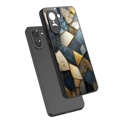Celestial Stone sleek oneplus nord ce5 5g cover with tempered glass back and TPU edges
