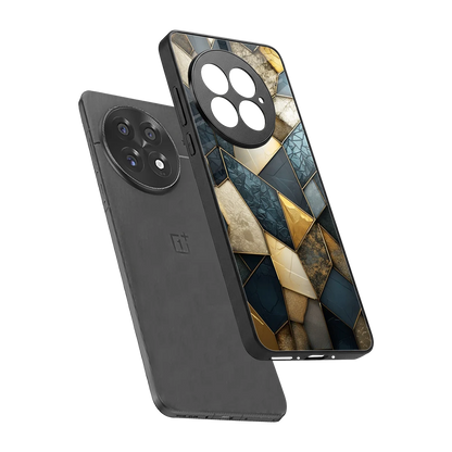 Celestial Stone sleek oneplus 13 cover with tempered glass back and TPU edges
