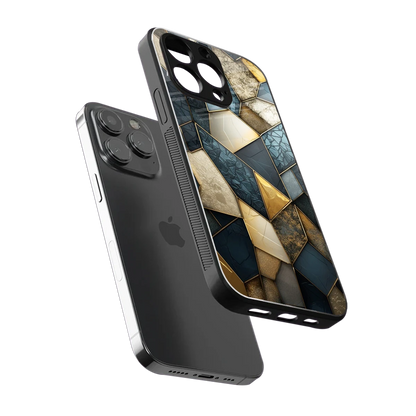 Celestial Stone sleek iphone 13 pro cover with tempered glass back and TPU edges