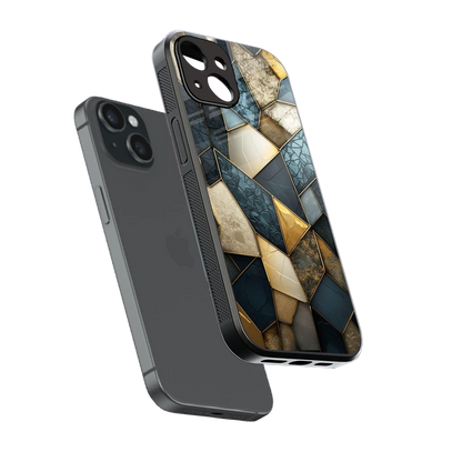 Celestial Stone sleek iphone 13 cover with tempered glass back and TPU edges