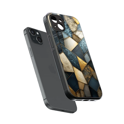 Celestial Stone sleek iphone 14 plus cover with tempered glass back and TPU edges