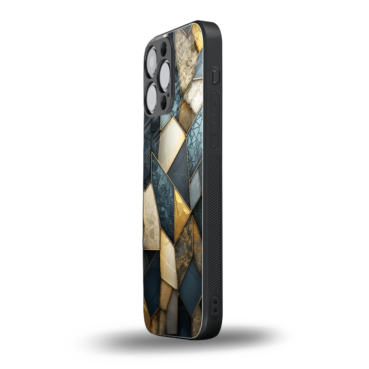 Celestial Stone iphone 15 pro max mobile cover | shockproof glass phone case
