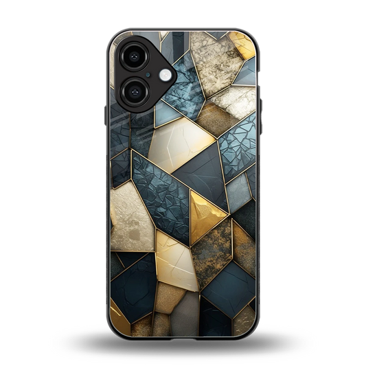 Celestial Stone back phone cover | glass case for iphone 16 plus
