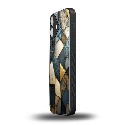 Celestial Stone iphone 16 plus mobile cover | shockproof glass phone case