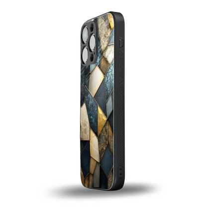Celestial Stone iphone 16 pro max mobile cover | shockproof glass phone case