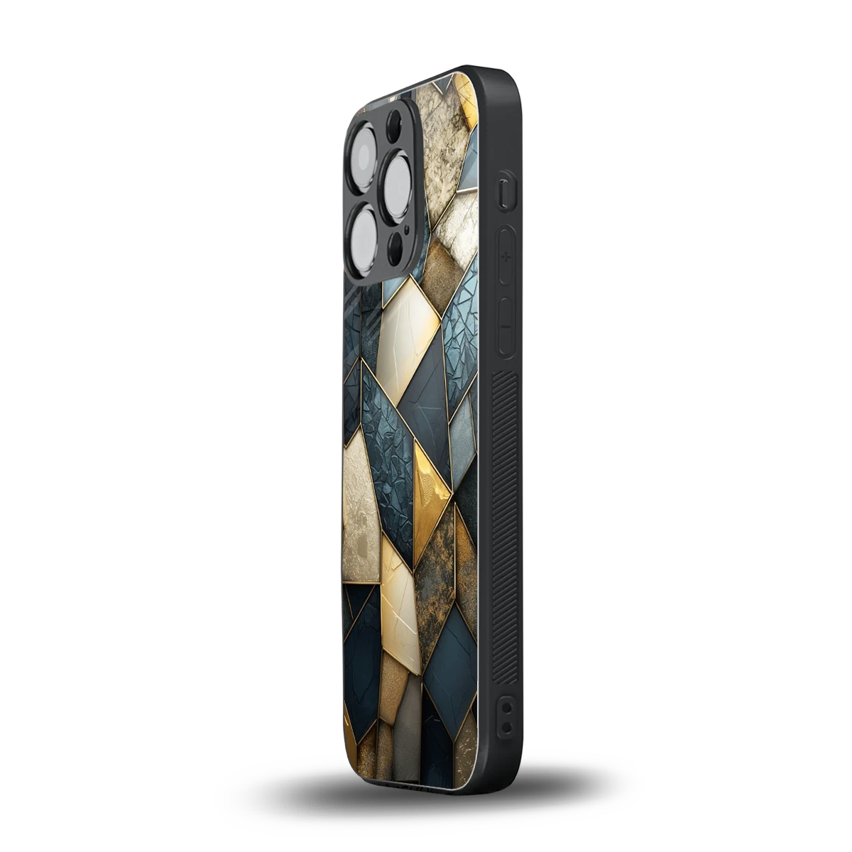 Celestial Stone iphone 16 pro mobile cover | shockproof glass phone case