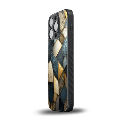 Celestial Stone iphone 16 pro mobile cover | shockproof glass phone case