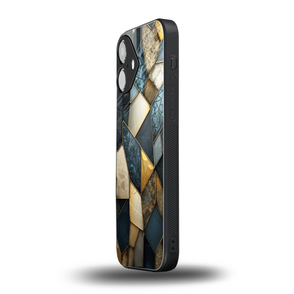 Celestial Stone iPhone 16 mobile cover | shockproof glass phone case