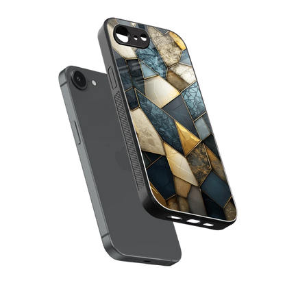 Celestial Stone sleek iphone 16e cover with tempered glass back and TPU edges